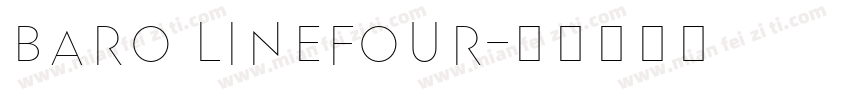 baro linefour字体转换